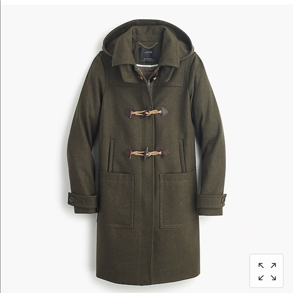 Jcrew Wool Melton Toggle Coat